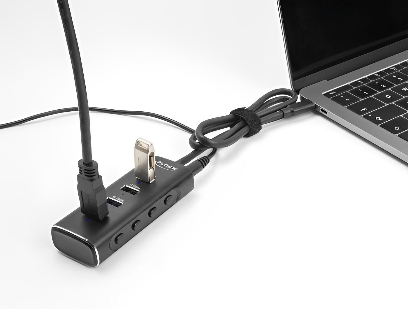 מפצל USB-C 10Gbps אקטיבי עם 4 יציאות USB-A - delock.israel