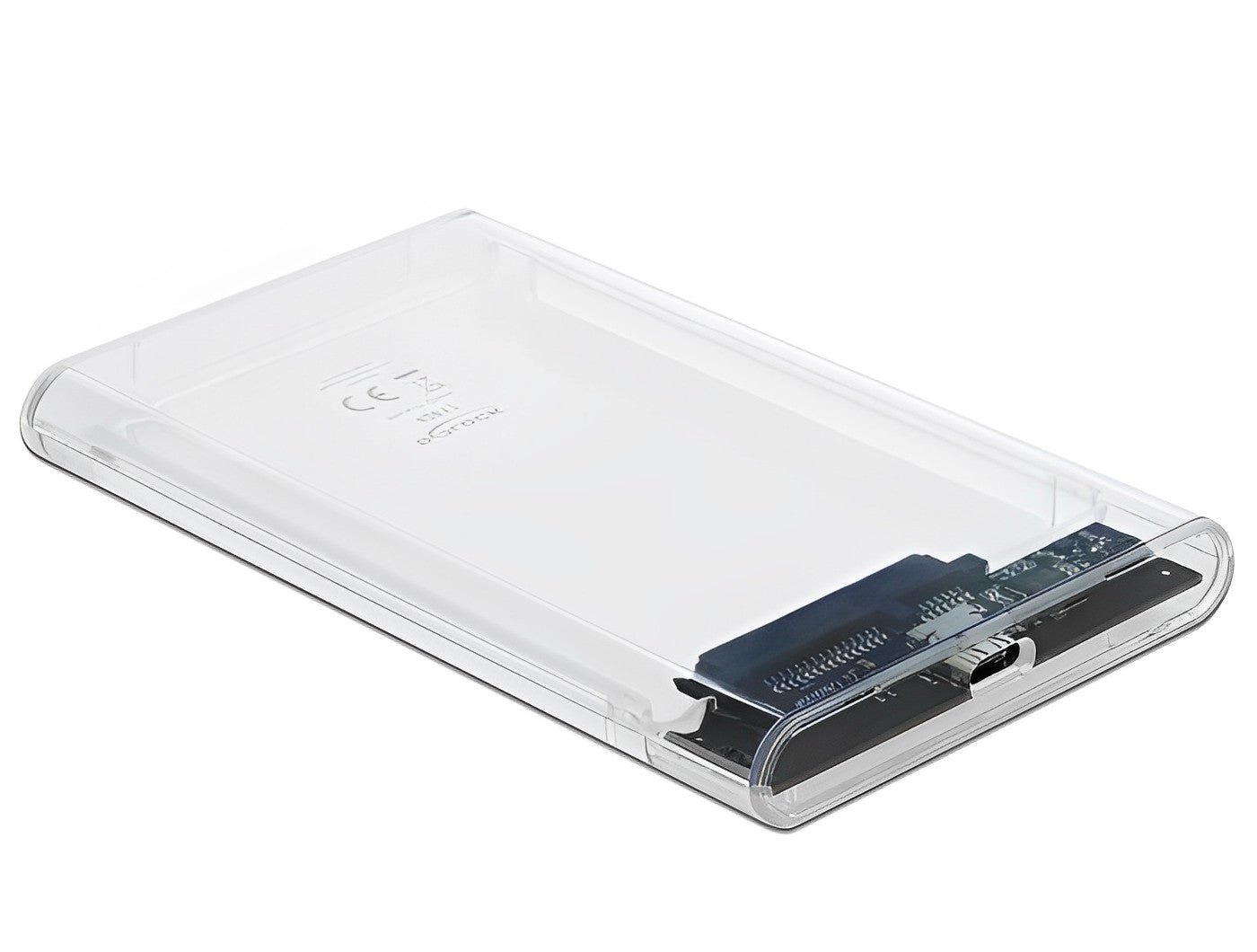 מארז חיצוני שקוף USB 3.1 Gen 2 עבור כונן דיסק 2.5″SATA HDD/SSD 4TB - delock.israel