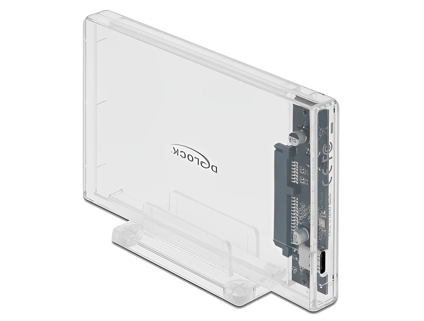 מארז חיצוני שקוף USB 3.2 Gen 2 עבור כונן דיסק 2.5″SATA HDD/SSD 4TB ללא כלי עבודה - delock.israel