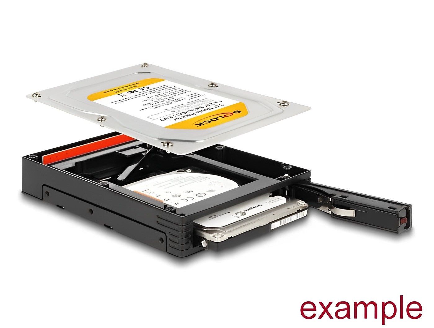 מגירה נשלפת 3.5″ עבור כונן דיסק 2.5″ SATA HDD/SSD דגם 47224 - delock.israel
