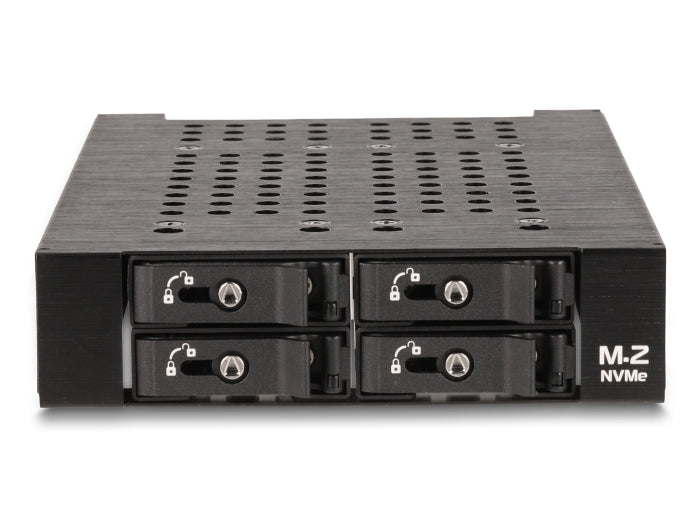 Delock 3.5″ Mobile Rack for 4 x M.2 NVMe SSD with Slim SAS SFF-8654 connector - delock.israel