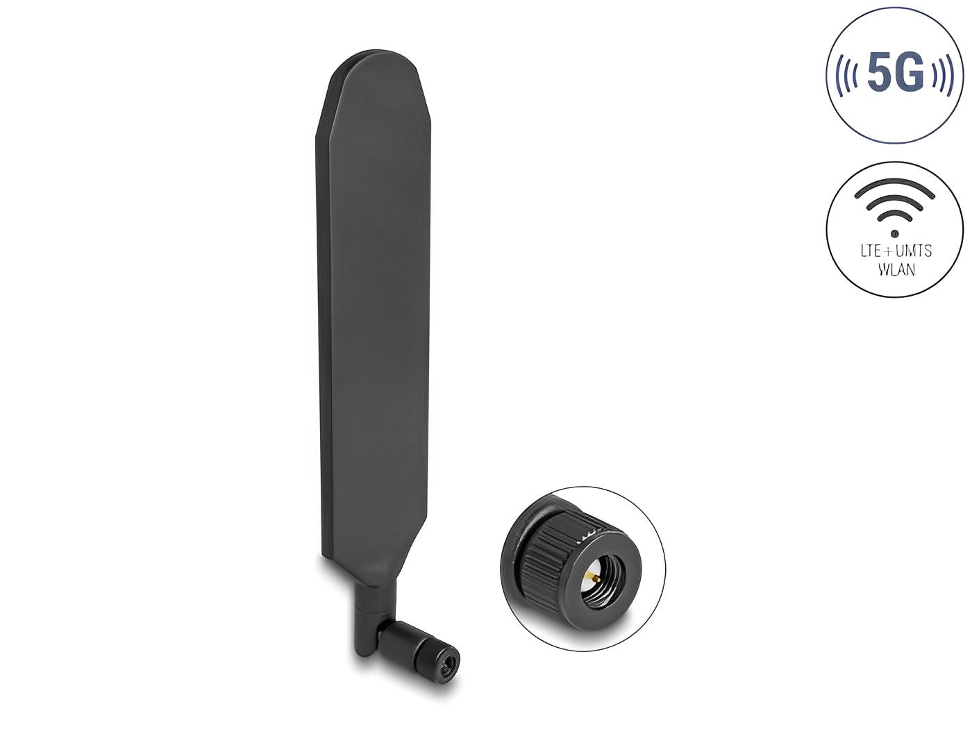 אנטנה כלל כיוונית 5G LTE 3 dBi מחבר SMA plug - delock.israel