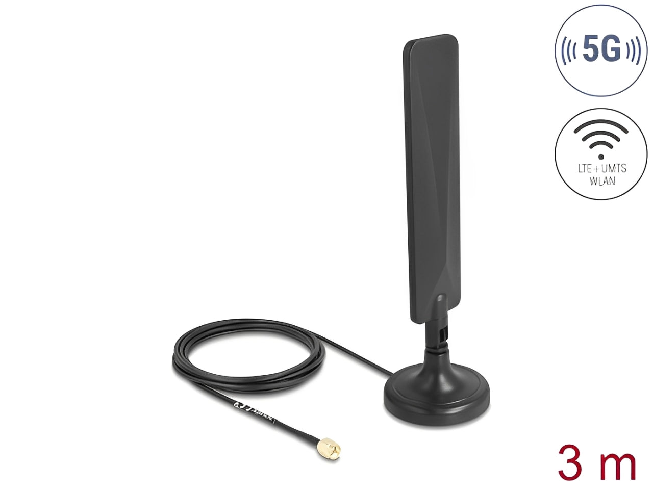 אנטנה איכותית 5G LTE מבית Delock גרמניה מאפשרת שימוש בטווחי תדרים שונים של 5G LTE בתוך מבנים