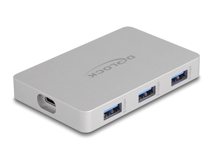 Delock 7 Port USB Hub with 4 x USB Type-C™ female and 3 x USB Type-A female with PD 82 W - delock.israel