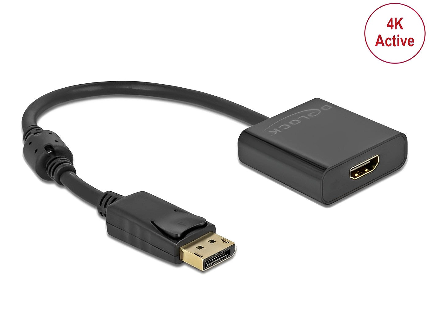 מתאם תצוגה DisplayPort 1.2 אקטיבי לחיבור מסך HDMI 4K תומך 30 הרץ - delock.israel