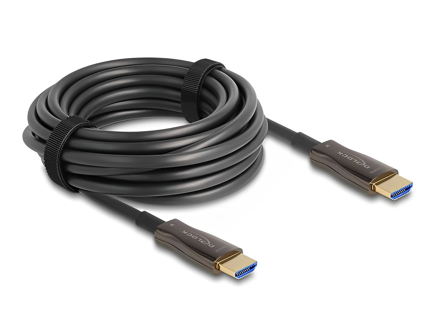 כבל משוריין HDMI 8K HDR Metal Armouring אקטיבי על סיב אופטי ז/ז תומך 60 הרץ - delock.israel