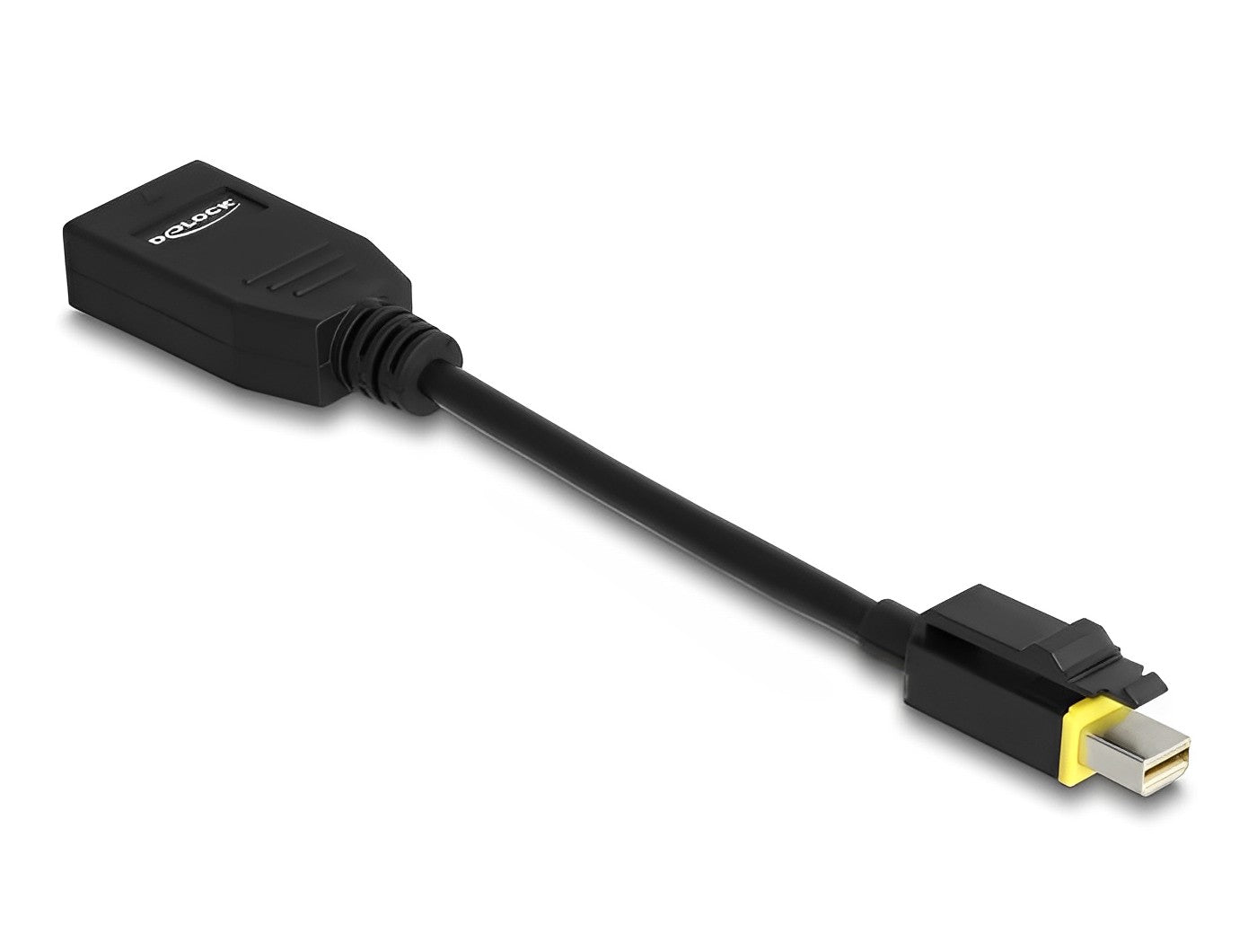 מתאם תצוגה תקע מיני DisplayPort 8K עם קליפס נעילה לשקע DisplayPort אורך 15 ס"מ - delock.israel