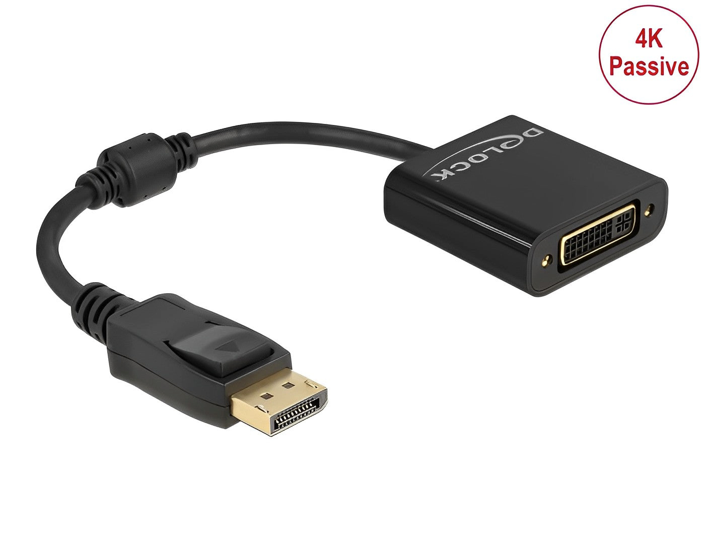 מתאם תצוגה DisplayPort 1.2 לחיבור מסך DVI 4K - delock.israel