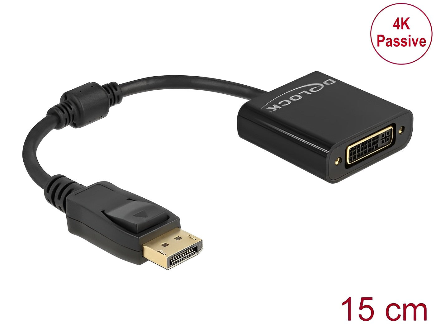 מתאם תצוגה DisplayPort 1.2 לחיבור מסך DVI 4K - delock.israel
