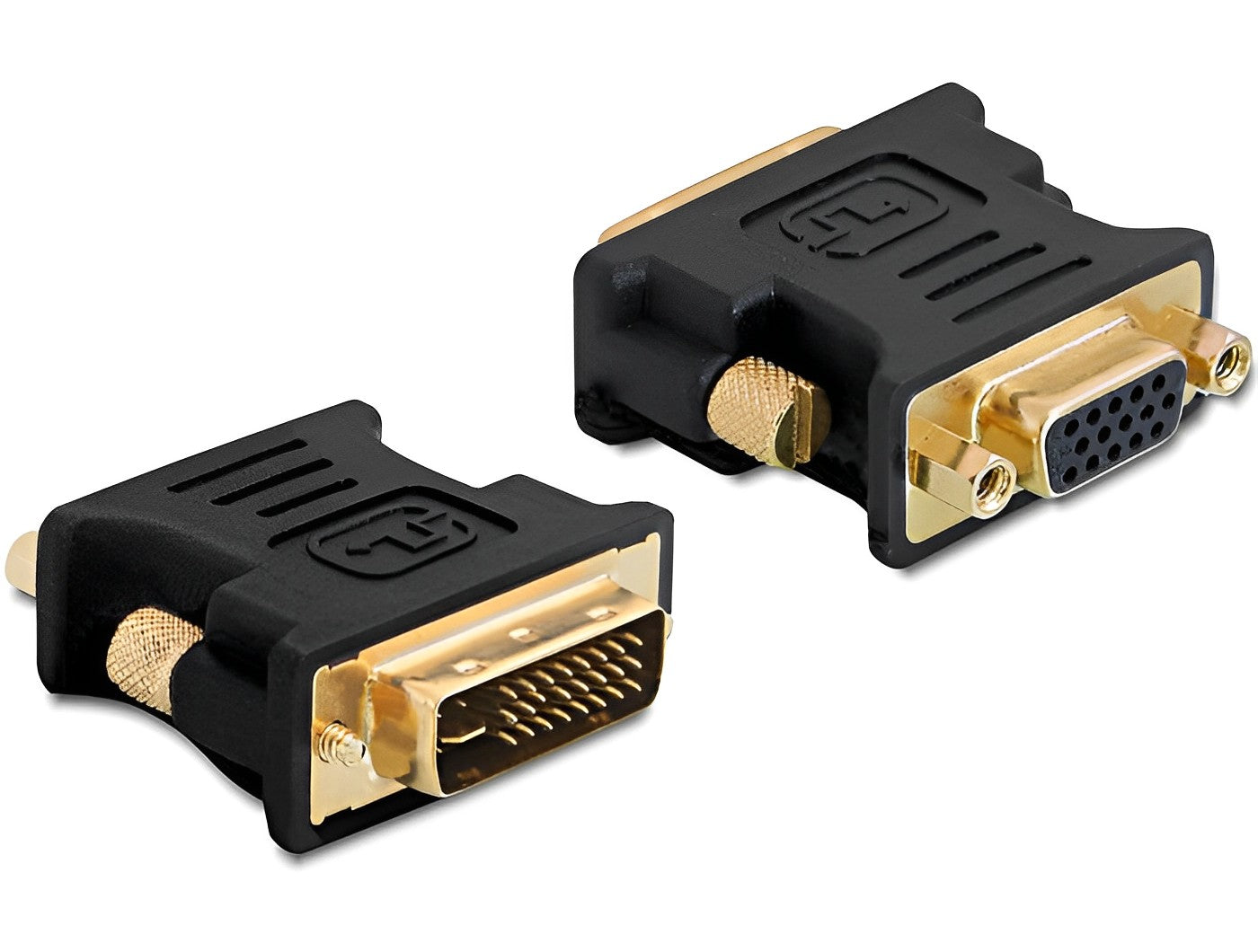 מתאם תצוגה תקע DVI 24+5 לשקע VGA - delock.israel