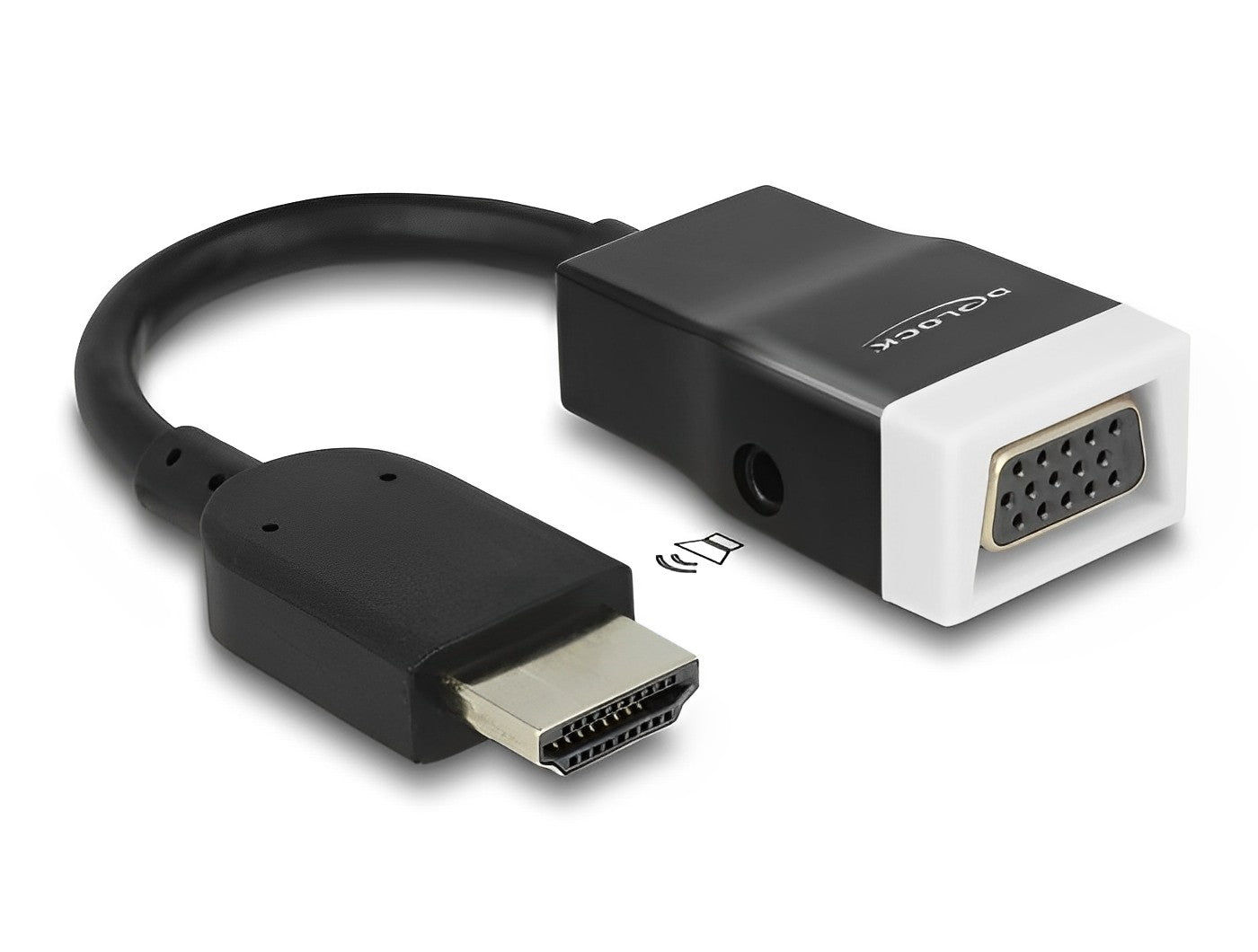 מתאם תצוגה HDMI לחיבור מסך VGA עם אודיו - delock.israel