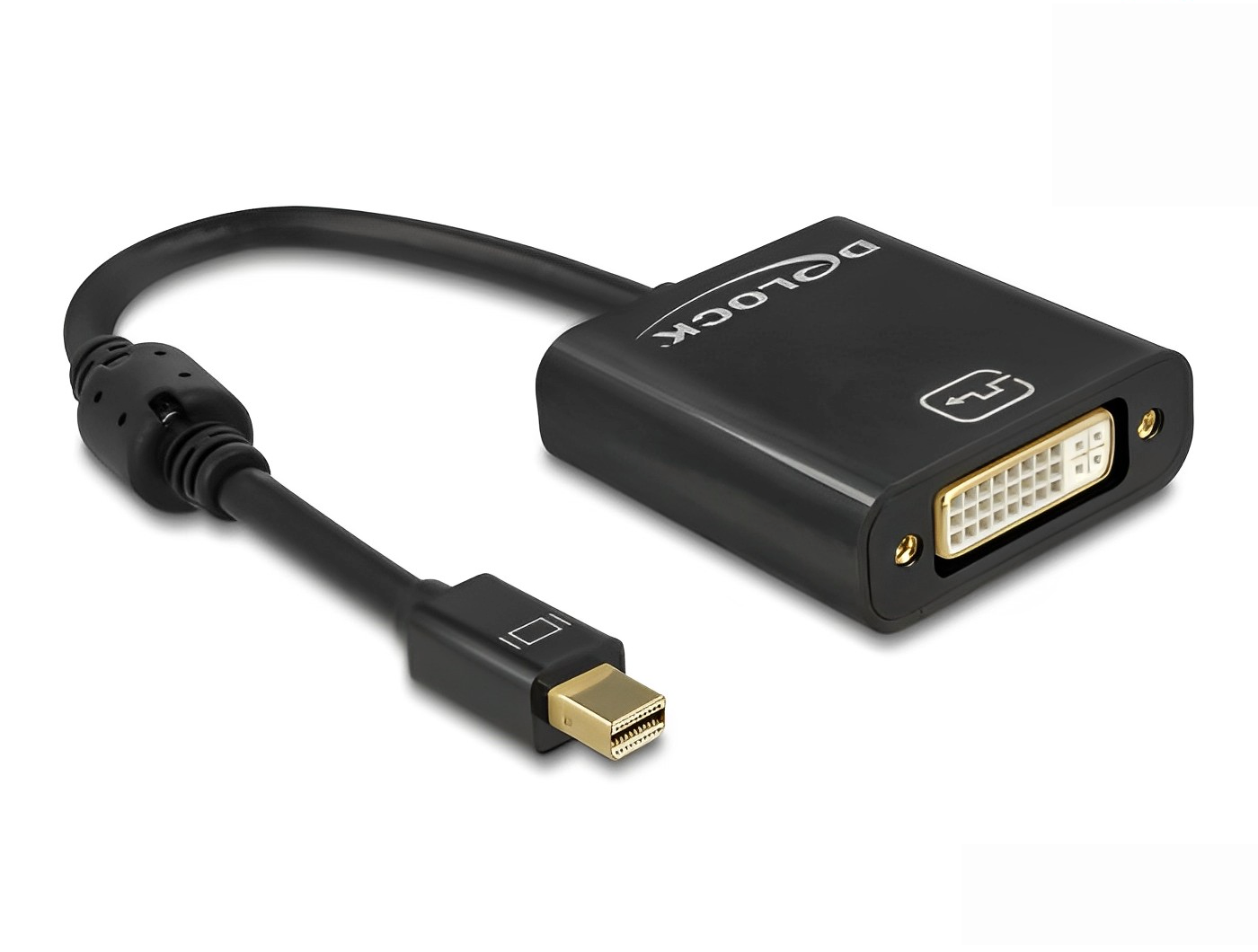 מתאם תצוגה מיני DisplayPort 1.2 לחיבור מסך DVI 4K - delock.israel