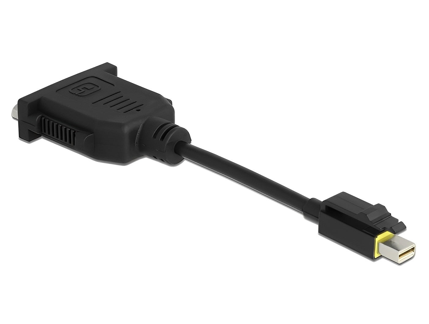 מתאם תצוגה מיני DisplayPort 1.1 עם קליפס נעילה לחיבור מסך DVI - delock.israel
