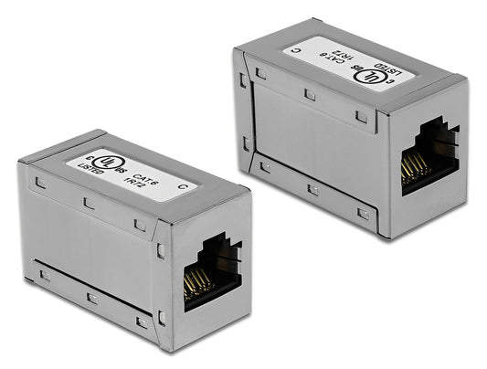מופה רשת RJ45 Cat.6 STP מסוכך נ/נ - delock.israel
