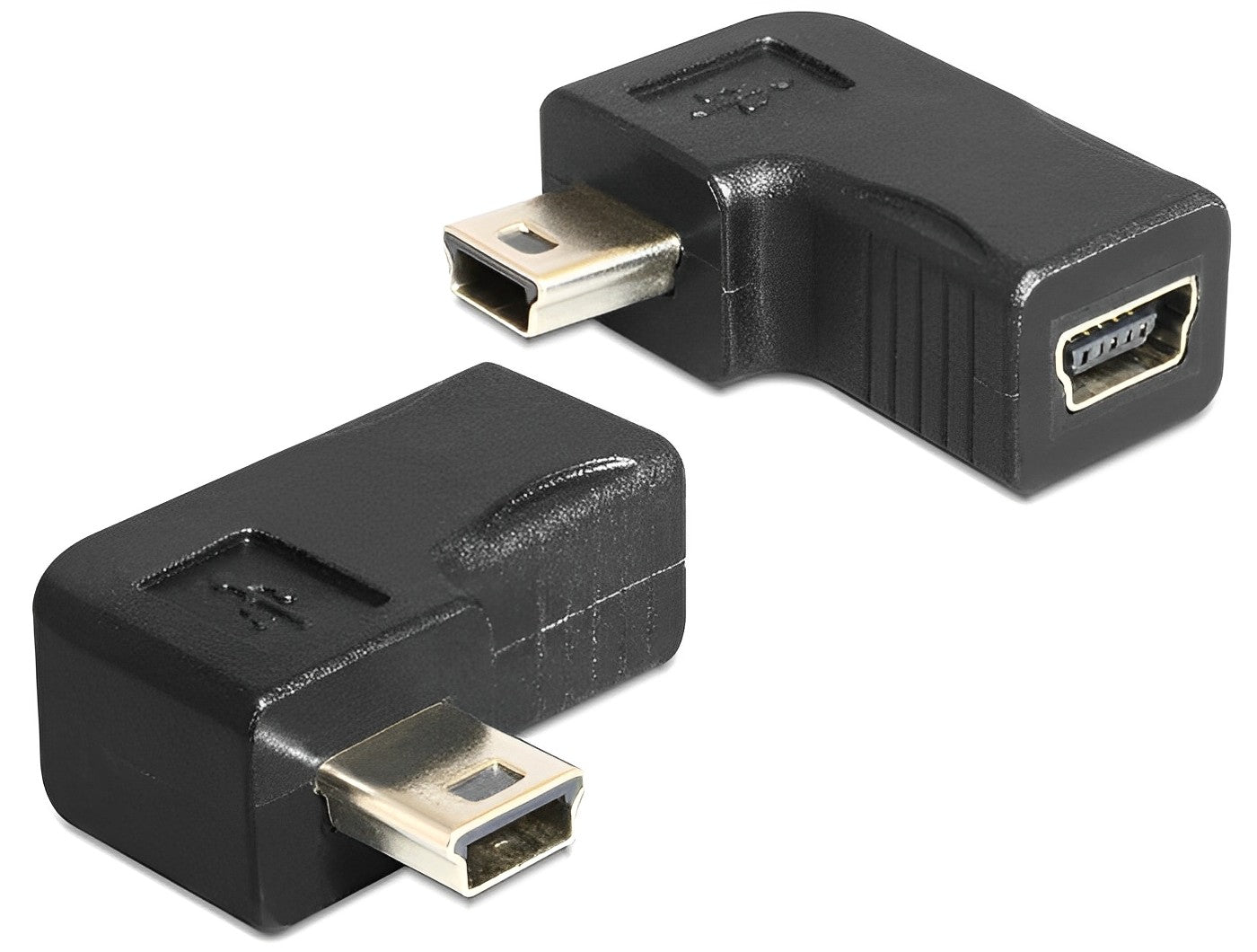 מתאם מיני USB 5pin ז/נ בזווית 90° שמאלה - delock.israel