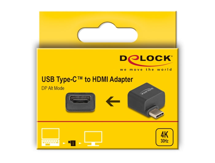 Delock Mini Adapter USB Type-C™ male to HDMI female (DP Alt Mode) 4K - delock.israel