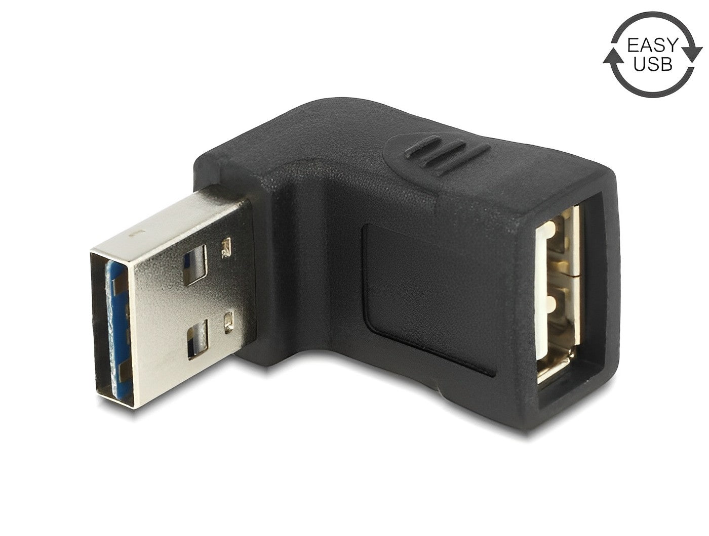 מתאם EASY-USB 2.0 ז/נ בזווית 90° - delock.israel