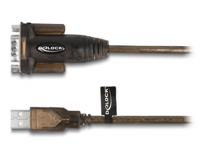 ממיר USB לתקע DB9 Serial RS-232 צ'יפ Prolific PL-2303 GS אורך 1.5 מטר - delock.israel
