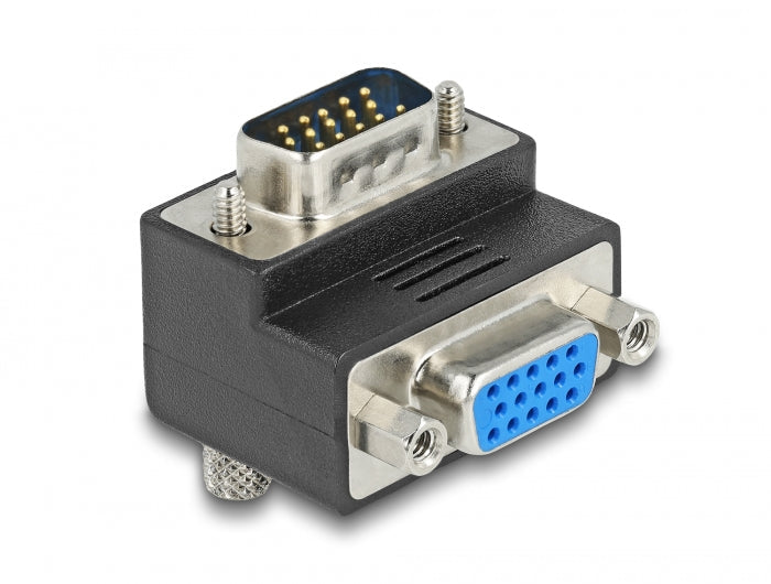 מתאם תצוגה VGA ז/נ בזווית 270° ימינה - delock.israel