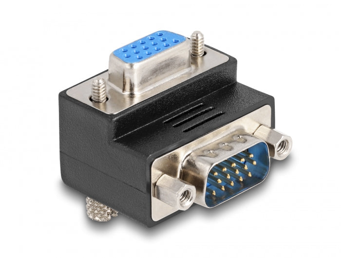 מתאם תצוגה VGA ז/נ בזווית 90° - delock.israel