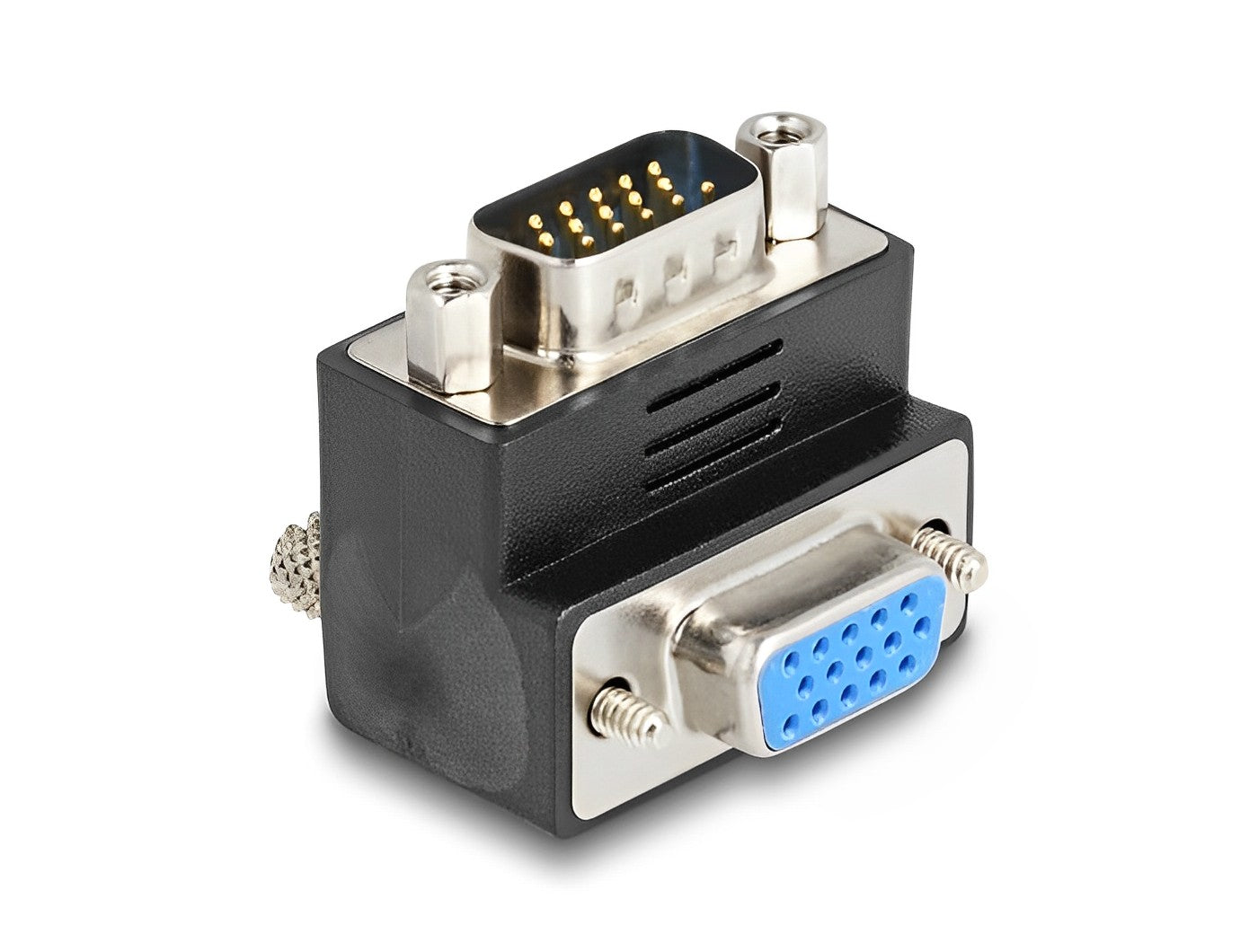 מתאם תצוגה VGA ז/נ בזווית 90° - delock.israel