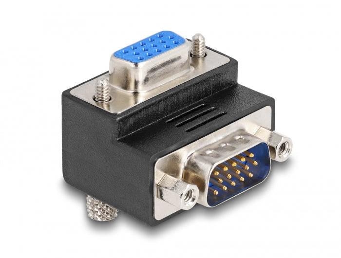מתאם תצוגה VGA ז/נ בזווית 270° - delock.israel