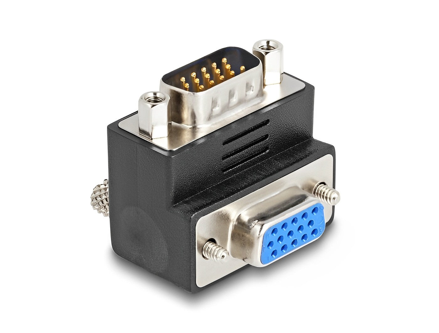 מתאם תצוגה VGA ז/נ בזווית 270° - delock.israel