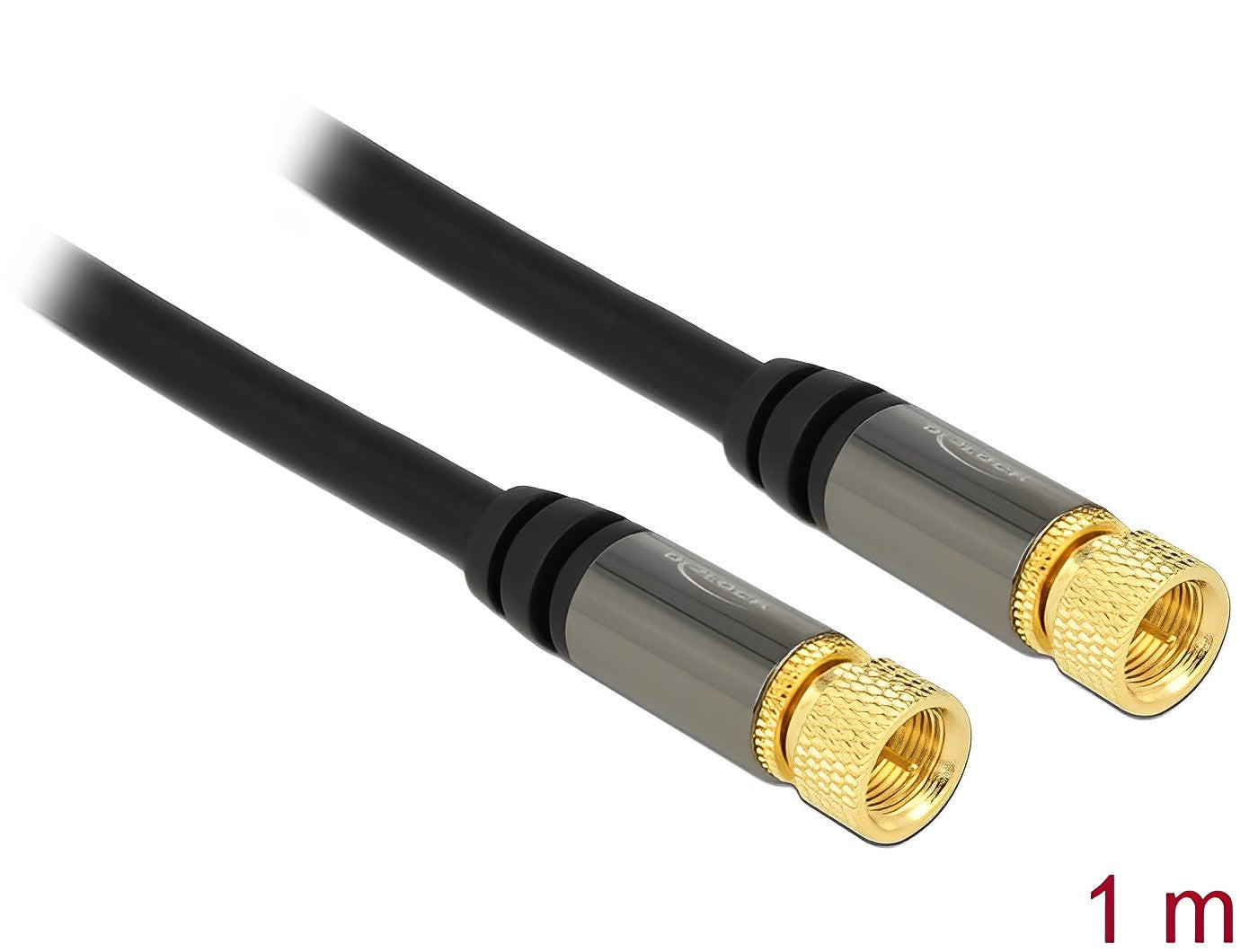 כבל אנטנה F Plug RG-6/U ז/ז - delock.israel