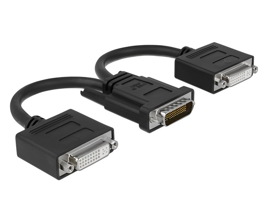 מתאם תצוגה DMS-59 לחיבור 2 מסכים DVI 24+5 - delock.israel
