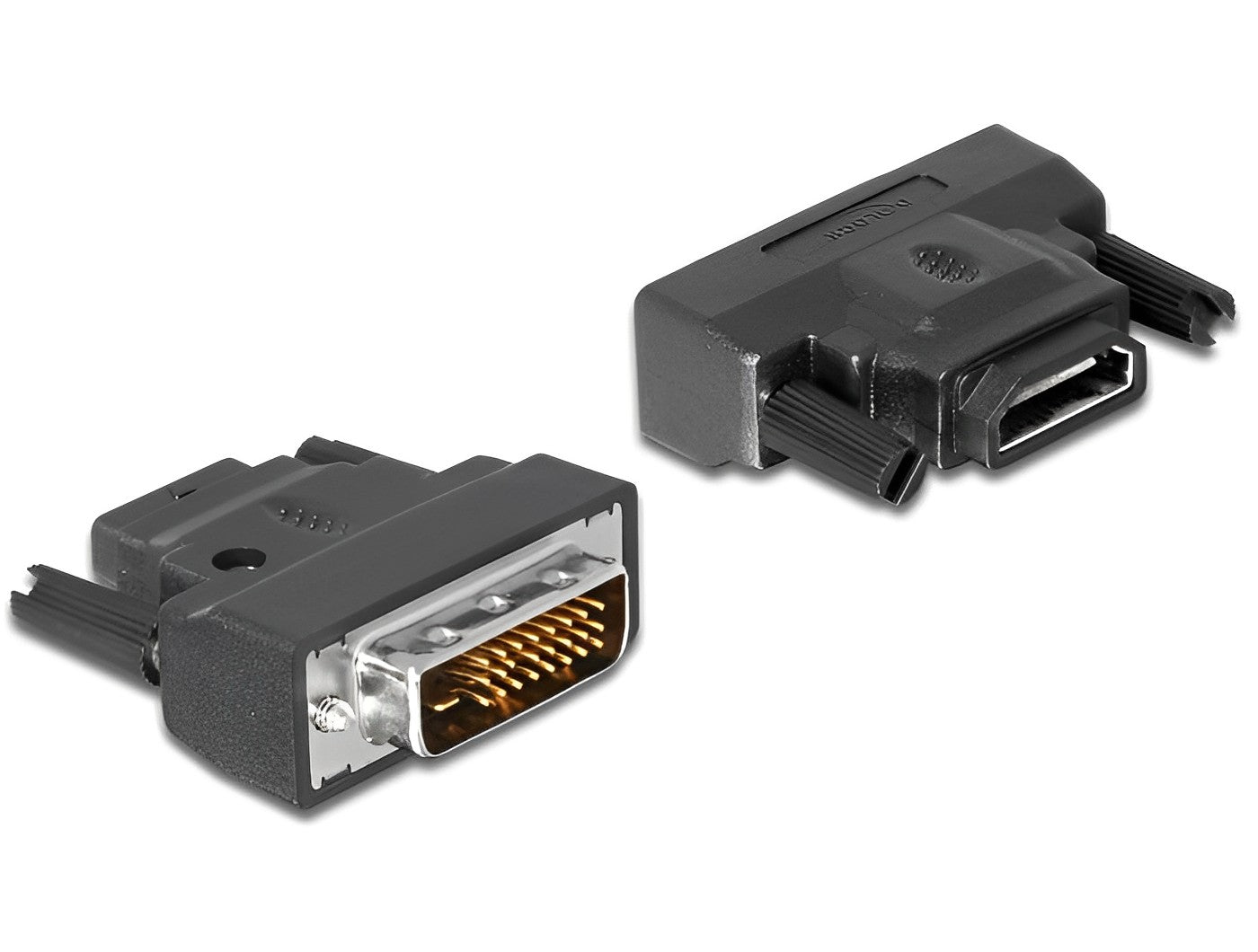 מתאם תצוגה עם לד תקע DVI 24+1 לשקע HDMI - delock.israel