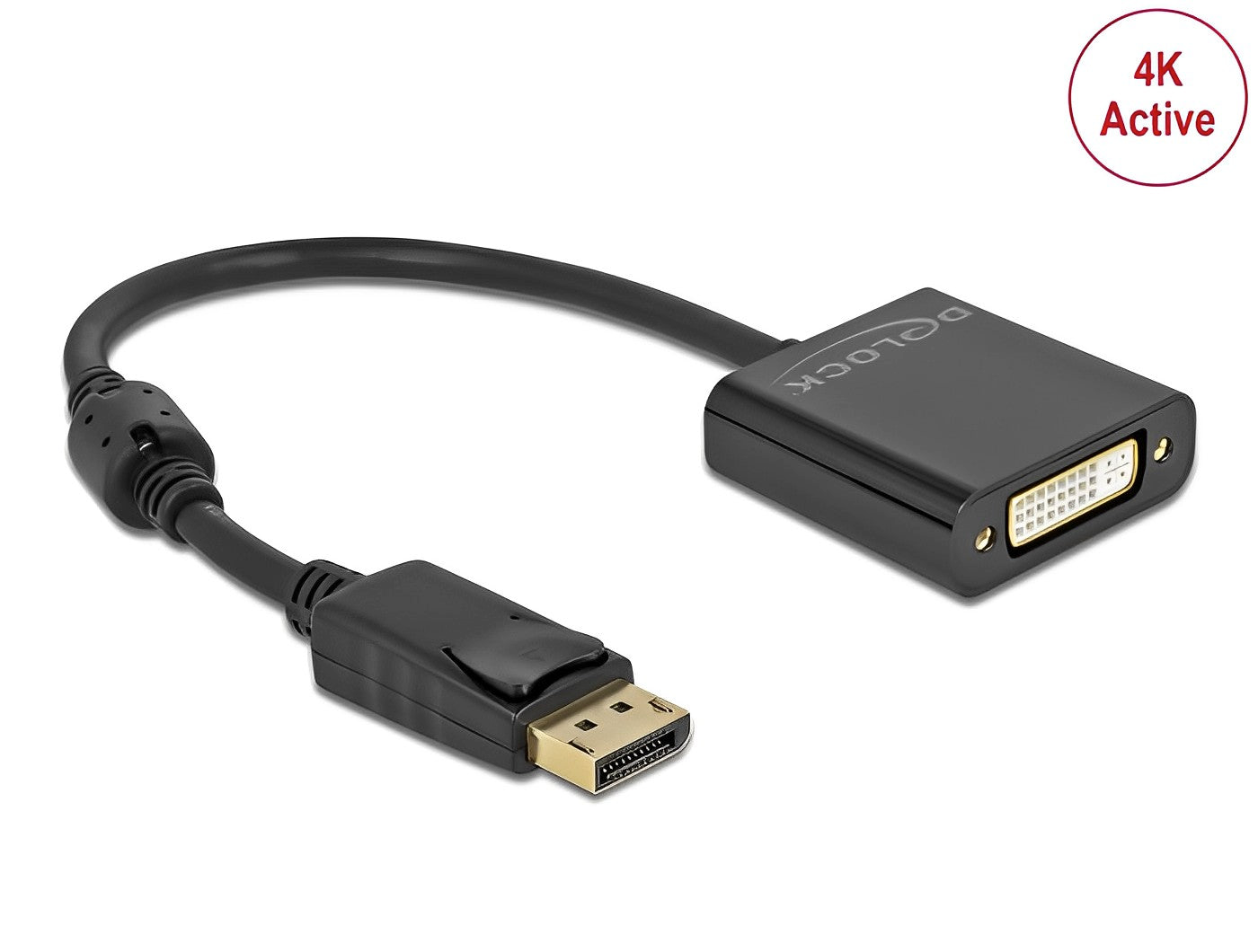 מתאם תצוגה DisplayPort 1.2 אקטיבי לחיבור מסך DVI 4K - delock.israel