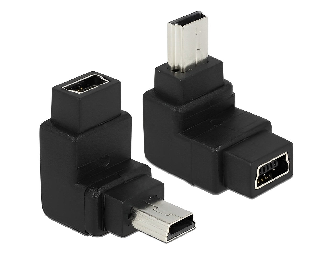 מתאם מיני USB 5pin ז/נ בזווית 90° למטה - delock.israel