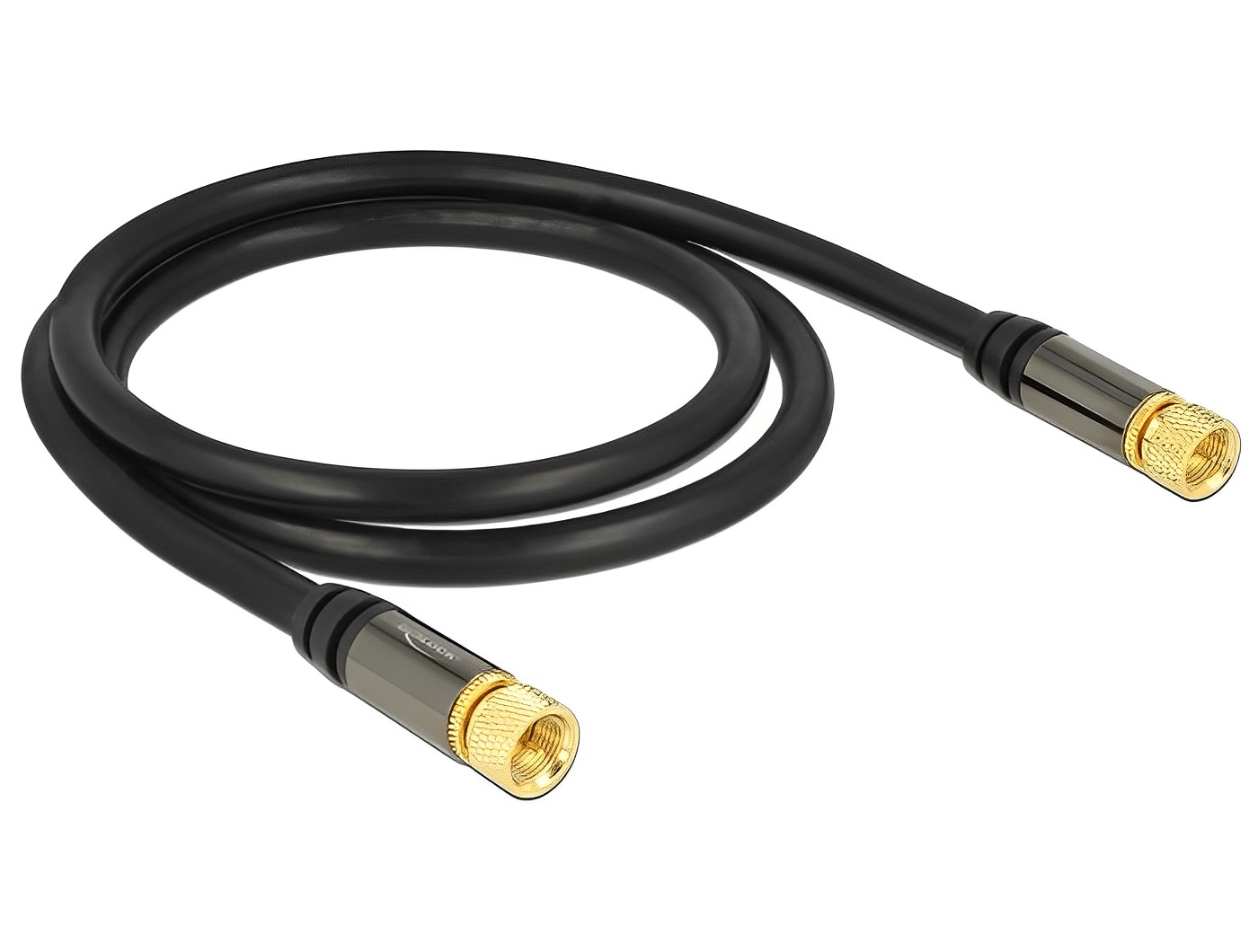 כבל אנטנה F Plug RG-6/U ז/ז - delock.israel