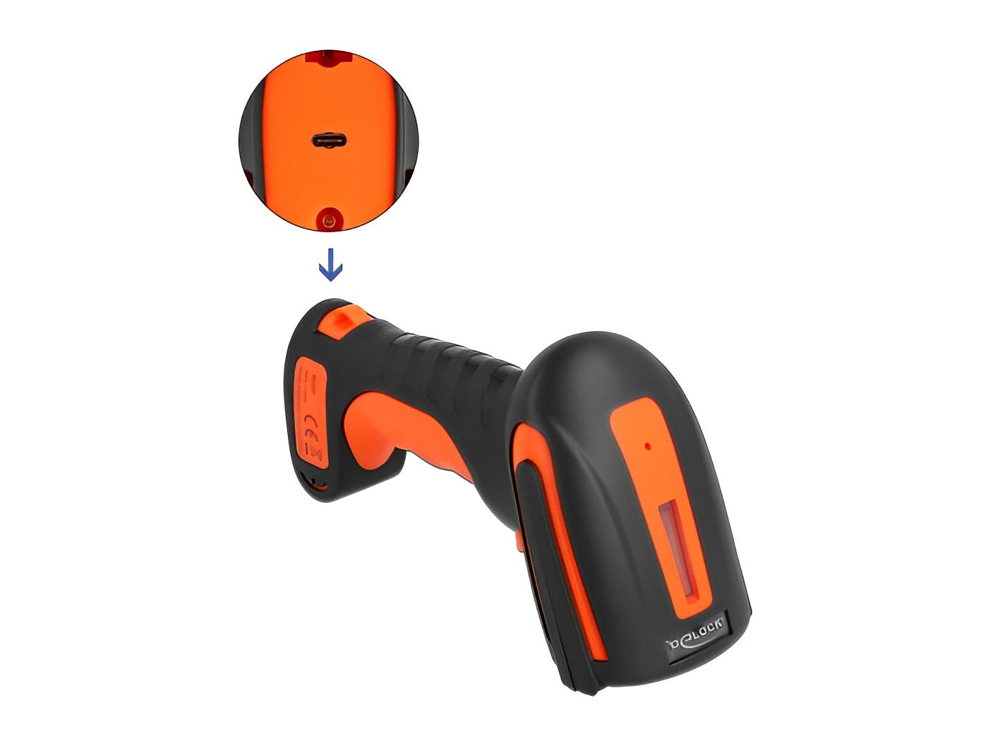 קורא ברקוד תעשייתי אלחוטי Industrial Barcode Scanner 1D/2D USB/Wireless 2.4GHz/Bluetooth - delock.israel