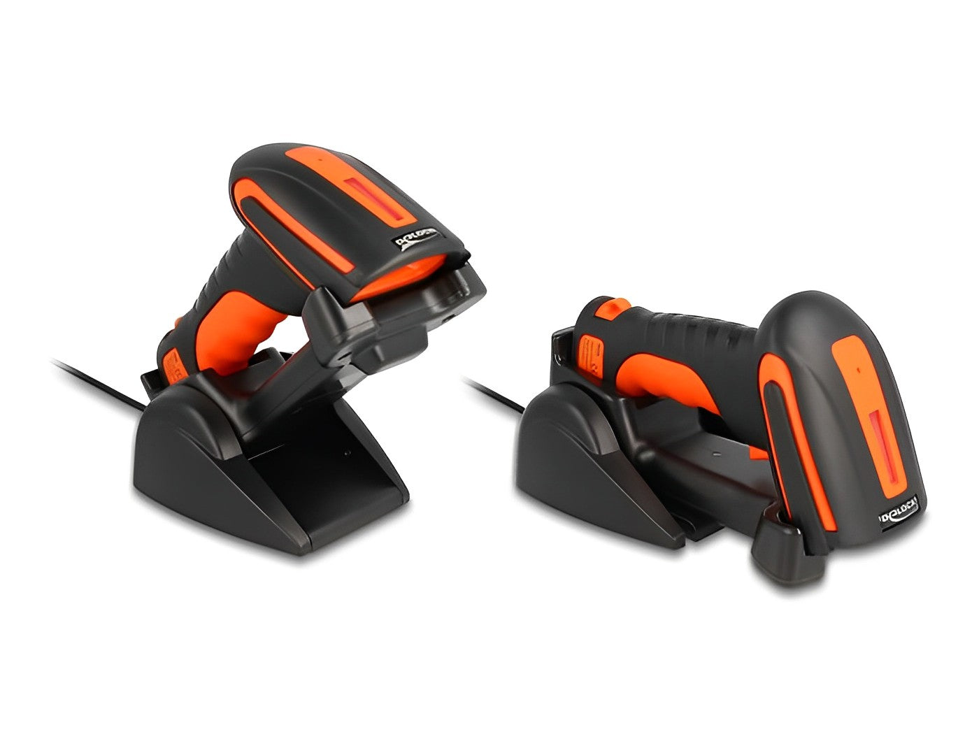 קורא ברקוד תעשייתי אלחוטי Industrial Barcode Scanner 1D/2D Wireless 2.4GHz/Bluetooth עם עמדת טעינה אינדוקטיבית - delock.israel