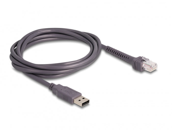 קורא ברקוד 1D בחיבור USB כולל סטנד - delock.israel