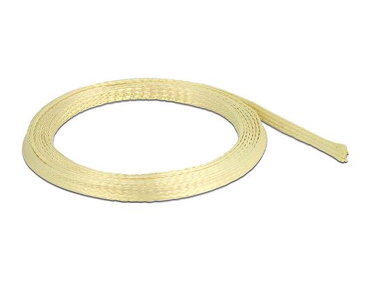 שרוול גמיש סיבים Aramid להגנת כבלים עמיד בטמפרטורה 170°C- עד 250°C אורך 2 מטר - delock.israel