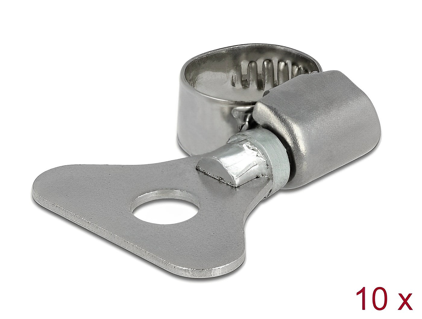 Delock Butterfly Hose Clamp 8 - 12 mm 10 pieces metal - delock.israel