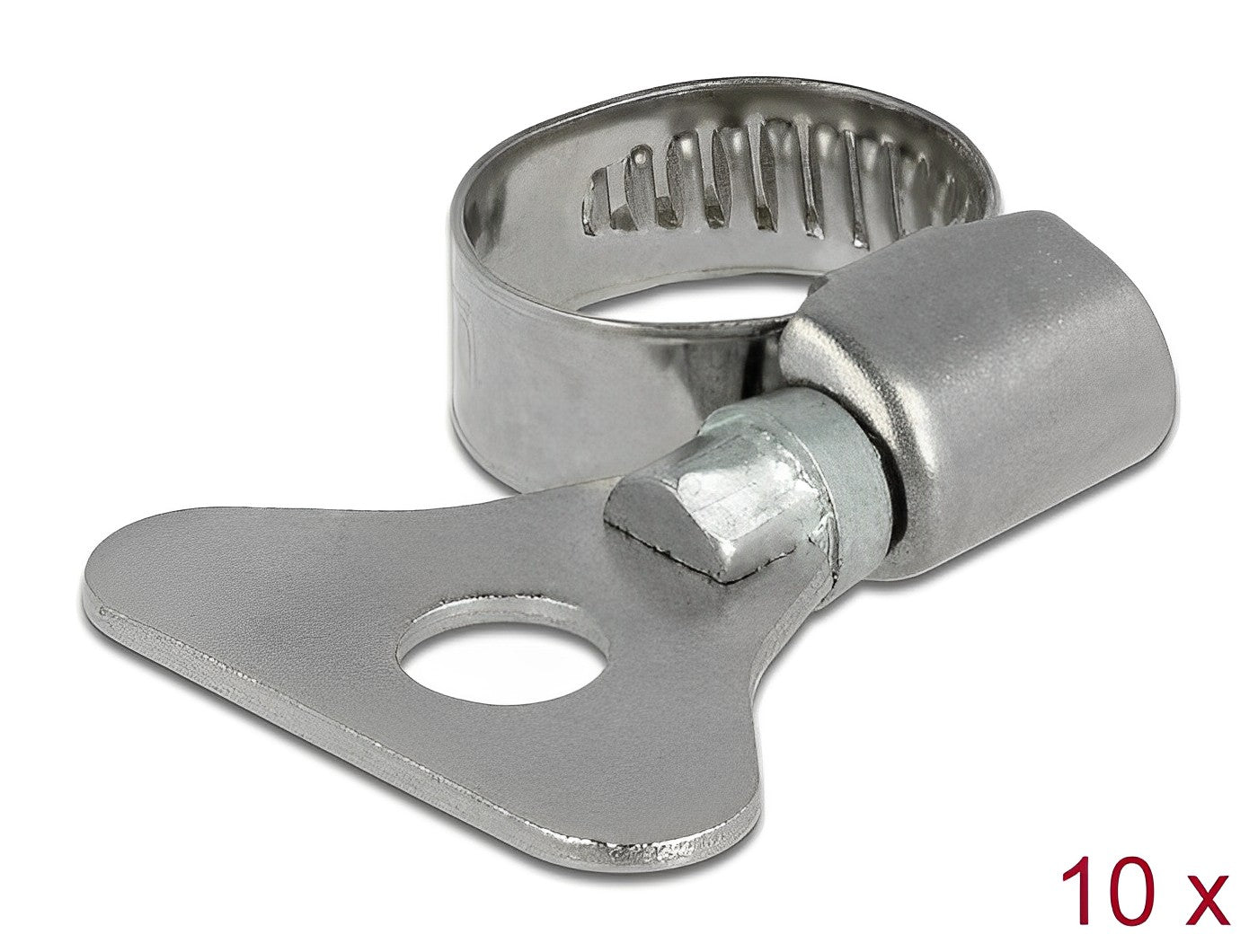 Delock Butterfly Hose Clamp 10 - 16 mm 10 pieces metal - delock.israel