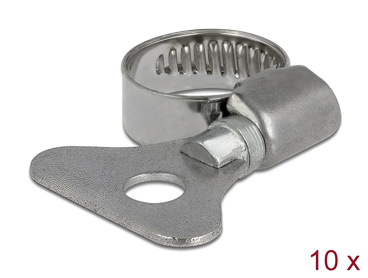 Delock Butterfly Hose Clamp 13 - 19 mm 10 pieces metal - delock.israel
