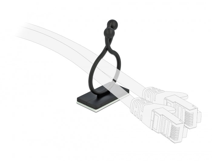 Delock Cable drill with adhesive socket black - delock.israel