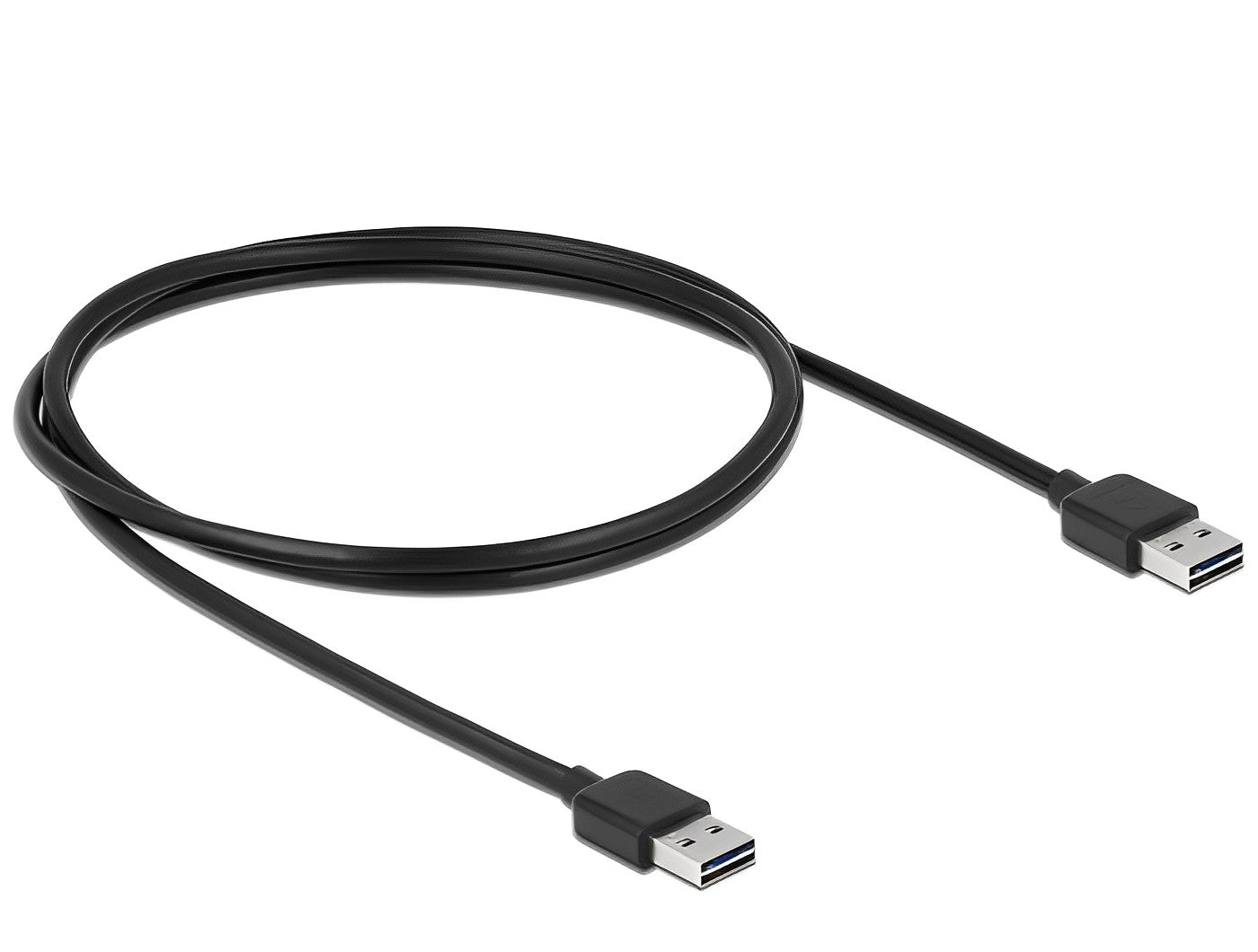 כבל EASY-USB 2.0 Type-A ז/ז עם מחברים דו כיווניים - delock.israel