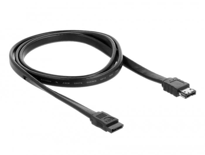 כבל eSATA 3 Gb/s ל- SATA צבע שחור - delock.israel