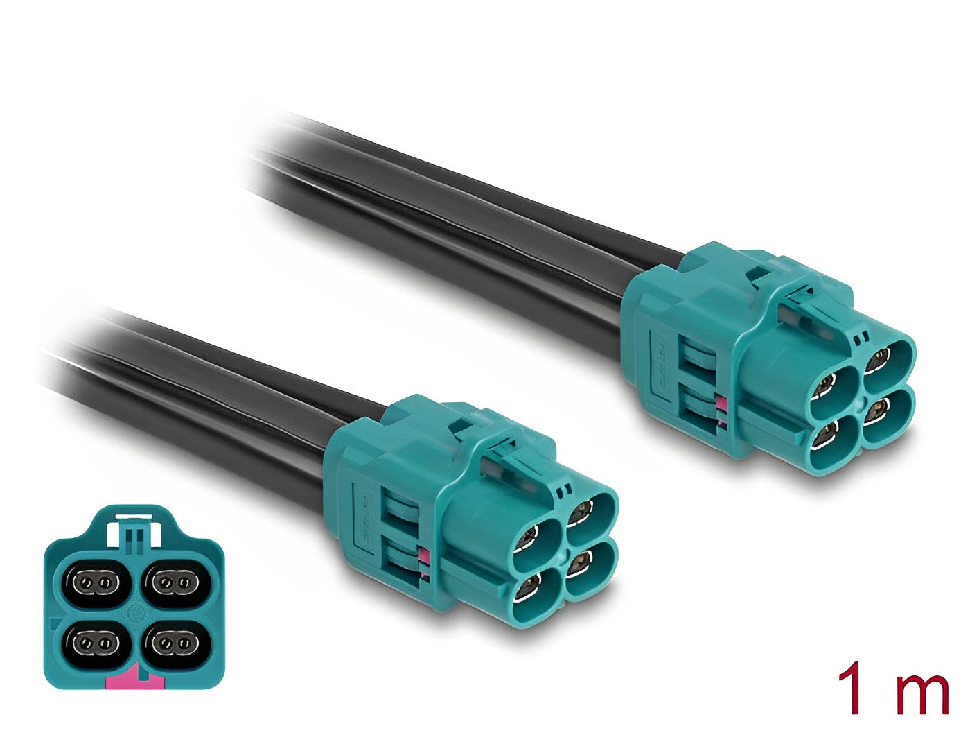 Delock Cable HDMTD Z quad jack to HDMTD Z quad jack 1 m - delock.israel