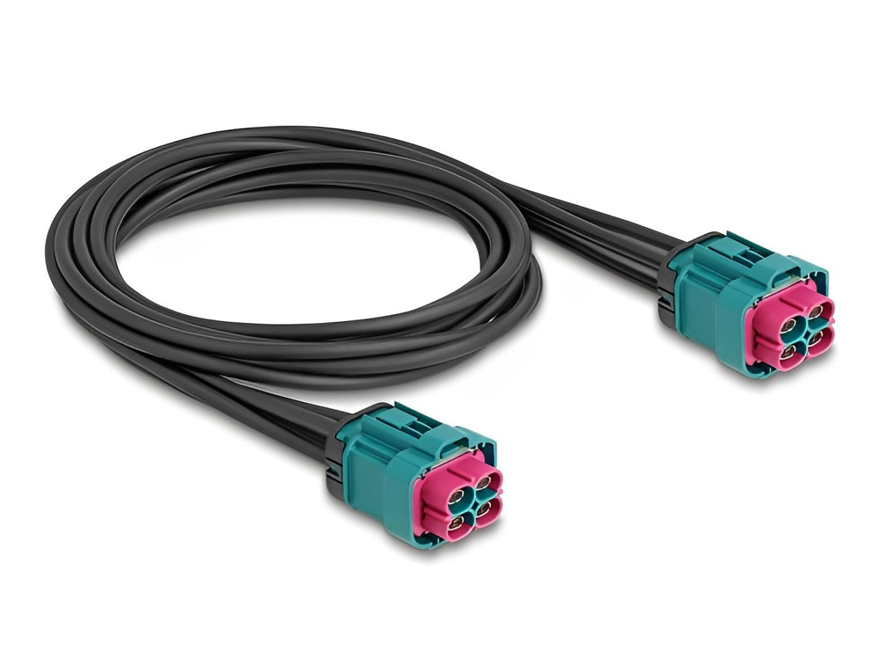 Delock Cable HDMTD Z quad jack to HDMTD Z quad jack 1 m IP67 Protection Class - delock.israel