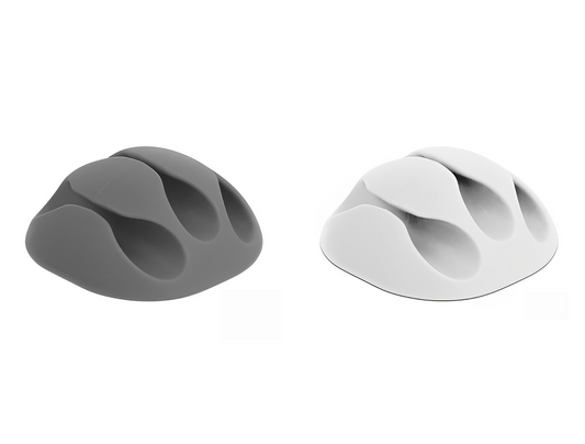 אירגונית לסידור כבלים 3 מסילות עם דבק דו צדדי - delock.israel