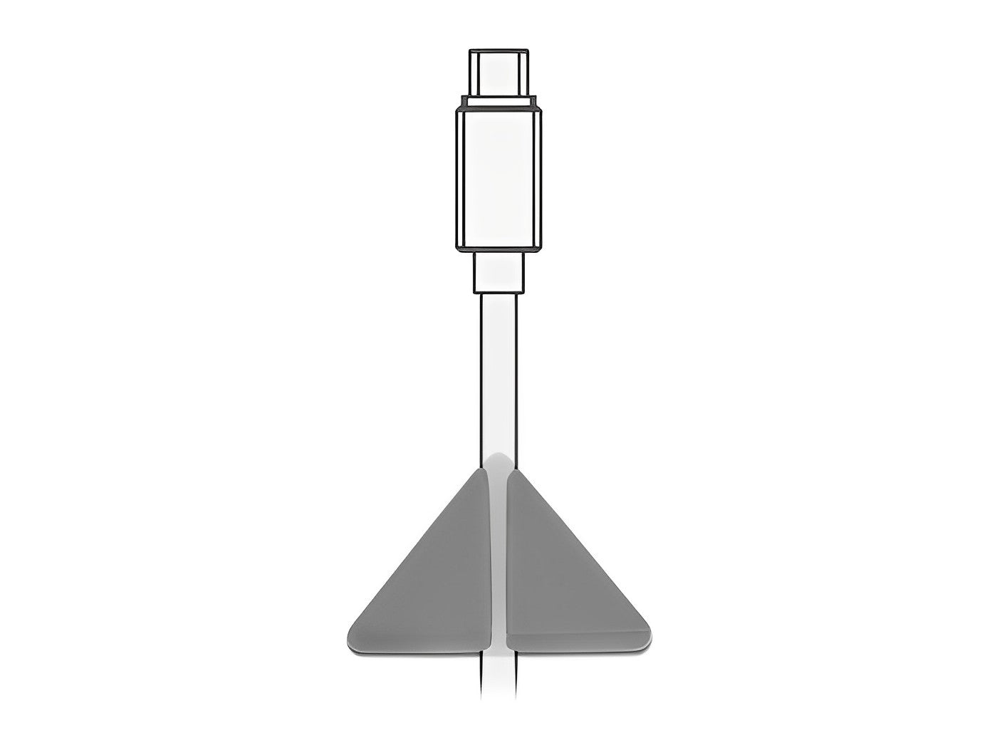 אירגונית משולשת לסידור כבלים עם דבק דו צדדי - delock.israel
