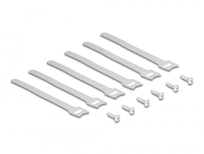 מחזיק כבלים להרכבה מתחת לשולחן - delock.israel