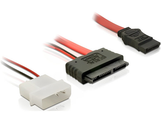 כבל Micro SATA +5V זכר ל- SATA 7 pin - delock.israel