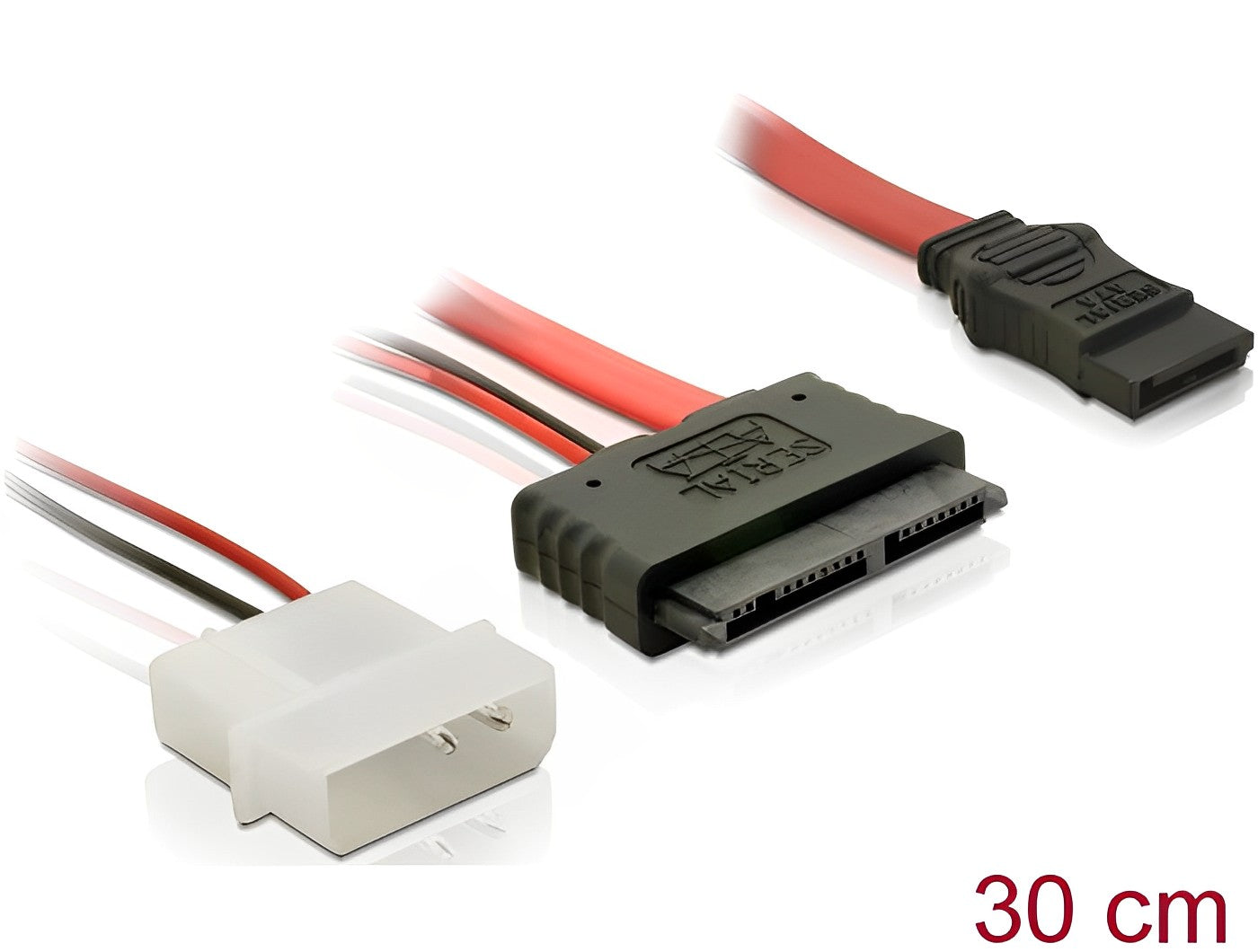 כבל Micro SATA +5V זכר ל- SATA 7 pin - delock.israel